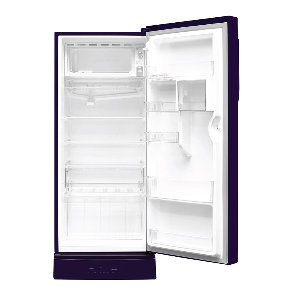 Haier 190L 5 Star Direct Cool Single Door Refrigerator with Toughened Glass Shelf - HRD-2105PMR-P